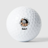 Personalized name Funny  Golfballen (Voorkant)