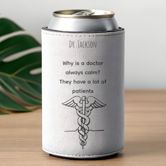 Personalized Name funny puns minimalist doctor Flesjeskoeler