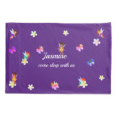 Personalized Name Girls Fairies Pillowcase Kussensloop (Achterkant)