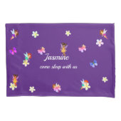 Personalized Name Girls Fairies Pillowcase Kussensloop (Voorkant)