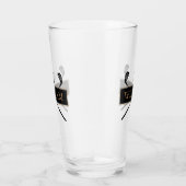 Personalized Name Gold and Black Golf Clubs Glas (Rechts)