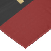 Personalized name gold rainbow and black tafelkleed (Gekanteld)