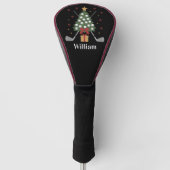 Personalized Name Golf Tree Equipment Christmas  Golfheadcover (Voorkant)