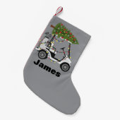 Personalized Name Golfer Christmas Golf Cart Xmas Kleine Kerstsok (Voorkant (Hangend))