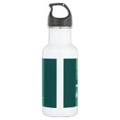 Personalized name grenn dinosaur water bottle waterfles  (Achterkant)