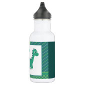 Personalized name grenn dinosaur water bottle waterfles  (Rechts)