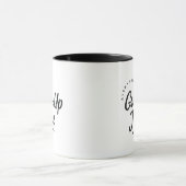 Personalized Name Grown-Up Juice Gift Coffee Mok (Midden)