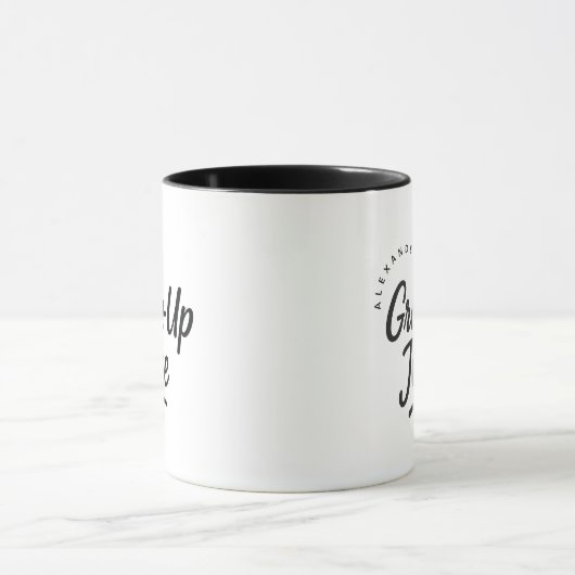 Personalized Name Grown-Up Juice Gift Coffee Mok (Midden)