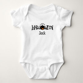 Personalized name happy Halloween  Romper