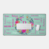 Personalized Name Initial Add Your Name Bureaumat (Keyboard & Muis)