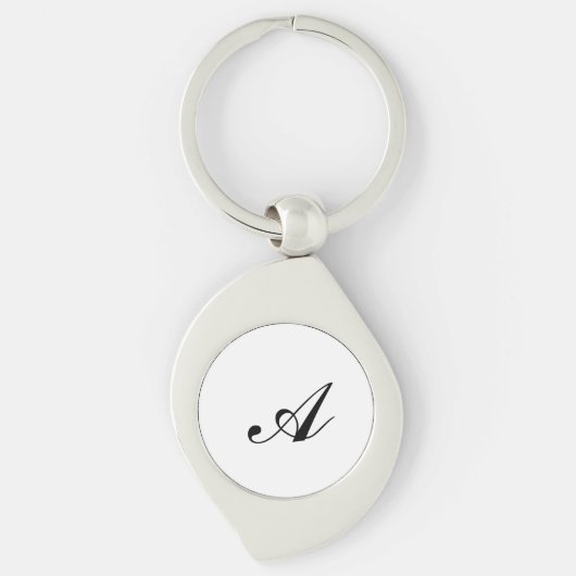 Personalized Name Initial  Sleutelhanger (Voorkant)
