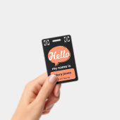 Personalized Name Lanyard | Custom Business Event  Badge (Handheld)