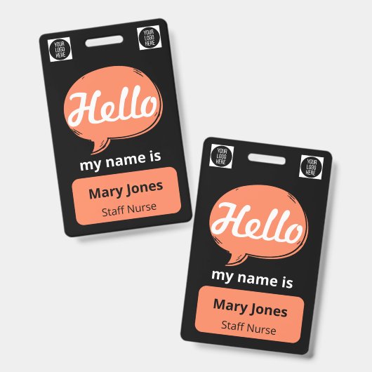 Personalized Name Lanyard | Custom Business Event  Badge (Voor- en achterkant)