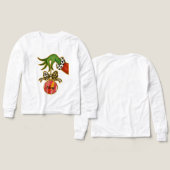 personalized Name Leopard Bow Parrot Ornament (Voorkant /achterkant)