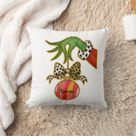 personalized Name Leopard Bow Parrot Ornament Kussen