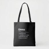 Personalized Name Meaning Tote Bag (Voorkant)