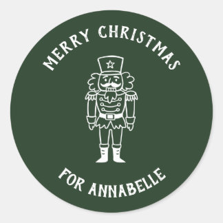 Personalized Name Merry Christmas Prince Ronde Sticker