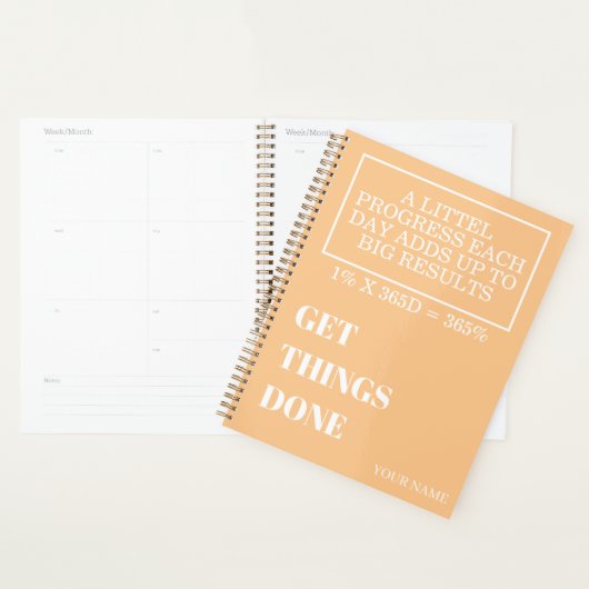 PERSONALIZED NAME MODERN MINIMAL GET THINGS DONE PLANNER (Display)