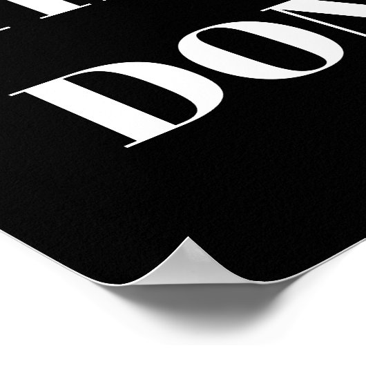 PERSONALIZED NAME MODERN MINIMAL GET THINGS DONE  POSTER (Hoek)