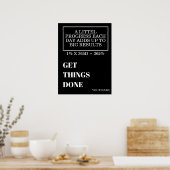 PERSONALIZED NAME MODERN MINIMAL GET THINGS DONE  POSTER (Keuken)