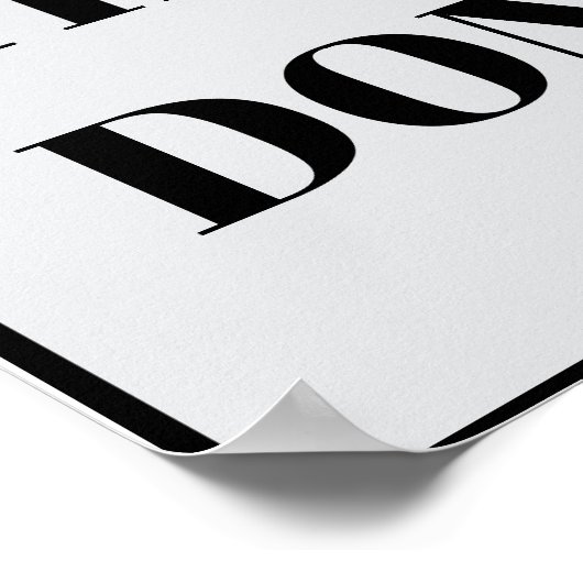 PERSONALIZED NAME MODERN MINIMAL GET THINGS DONE  POSTER (Hoek)