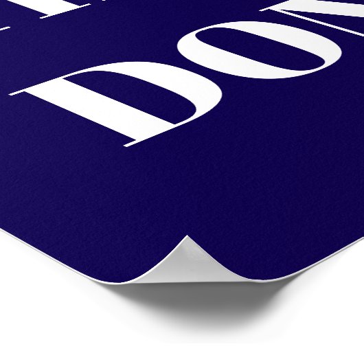 PERSONALIZED NAME MODERN MINIMAL GET THINGS DONE  POSTER (Hoek)