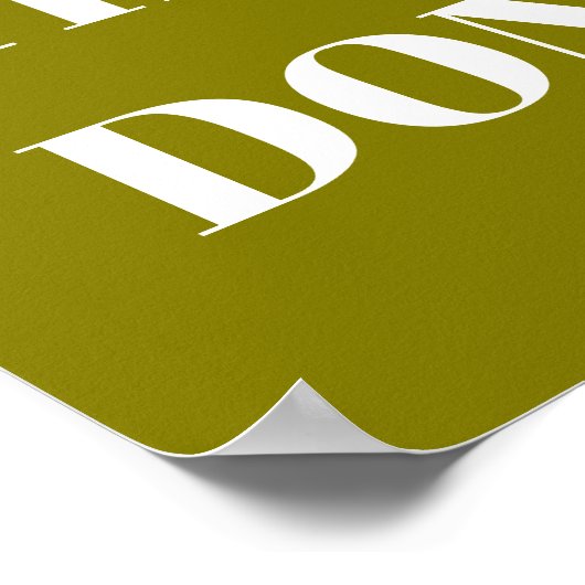 PERSONALIZED NAME MODERN MINIMAL GET THINGS DONE POSTER (Hoek)