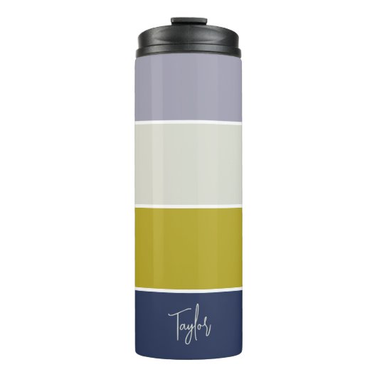 Personalized Name Modern Simple And Trendy Thermosbeker (Voorkant)
