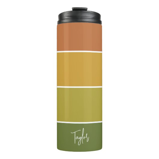 Personalized Name Modern Simple And Trendy Thermosbeker (Voorkant)