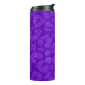 Personalized Name Modern Stylish Purple Glitter  Thermosbeker (Gedraaid links)