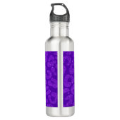 Personalized Name Modern Stylish Purple Glitter  Waterfles (Achterkant)