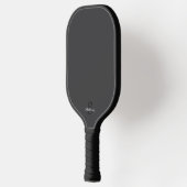 Personalized Name Monogram Black Charcoal Gray Pickleball Paddle (Links)