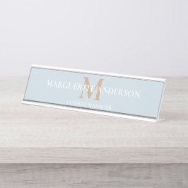 Personalized Name Monogram Bureau Naambordje