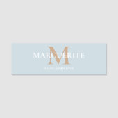 Personalized Name Monogram Naamplaatje (Voorkant)