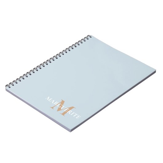 Personalized Name Monogram Notitieboek (Linkerzijde)