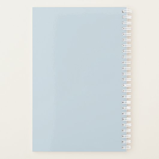 Personalized Name Monogram Planner (Achterkant)