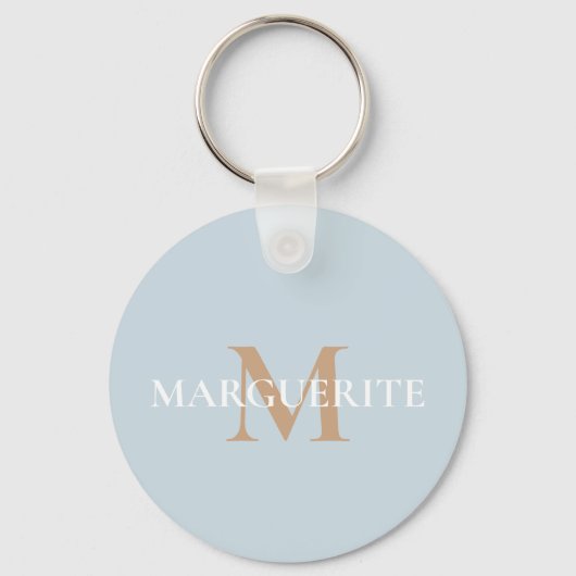 Personalized Name Monogram Sleutelhanger (Voorkant)