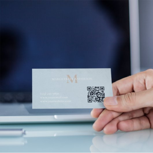 Personalized Name Monogram Visitekaartje