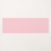 Personalized name monogram white pink floral yogamat (Achterkant (horizontaal))