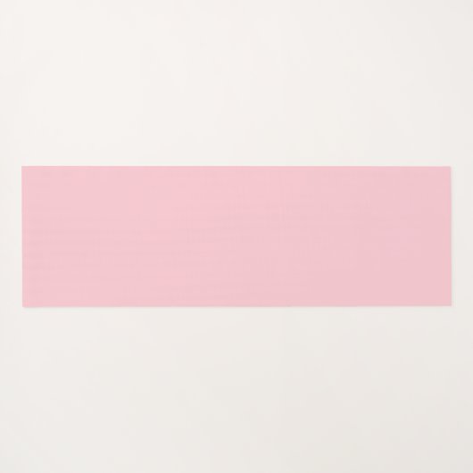 Personalized name monogram white pink floral  yogamat (Achterkant (horizontaal))