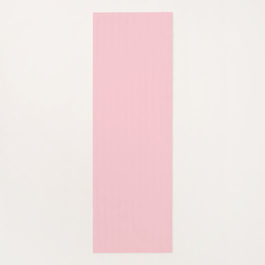 Personalized name monogram white pink floral yogamat (Achterkant)