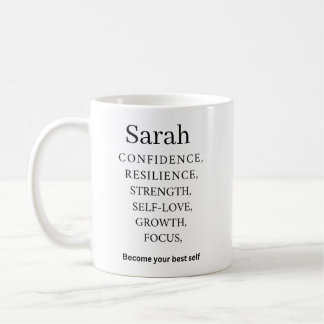 Personalized Name Motivation Mug  Koffiemok