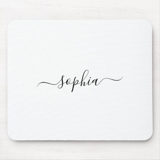 Personalized Name Mouse Pad for Stylish Workspaces Muismat (Voorkant)