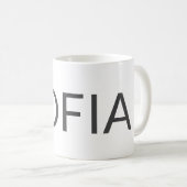 Personalized Name Mug – Custom Minimal Design Gift Koffiemok (Voorkant rechts)