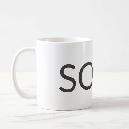 Personalized Name Mug – Custom Minimal Design Gift Koffiemok (Links)