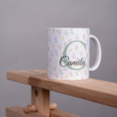 Personalized Name Mug with Initial  Tweekleurige Koffiemok