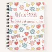 Personalized Name Notebook For Cat Lovers Notitieboek (Voorkant)