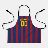 Personalized Name & Number Apron FCB Schort (Voorkant)