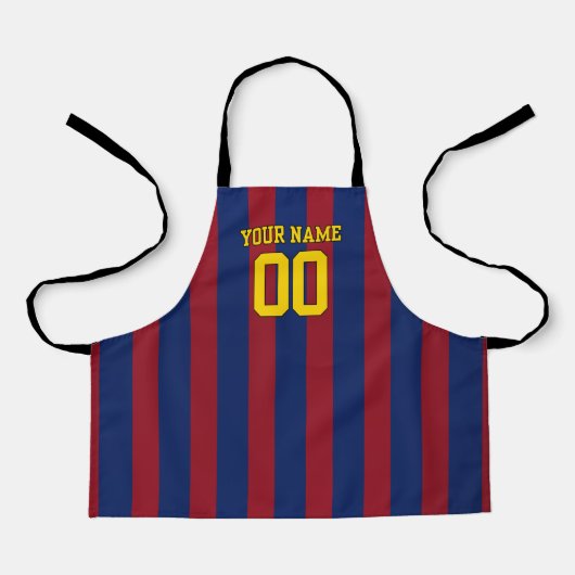  Personalized Name & Number Apron FCB Schort (Voorkant)