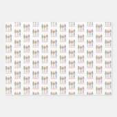 Personalized Name Nutcracker Christmas  Inpakpapier Vel (Voorkant 3)